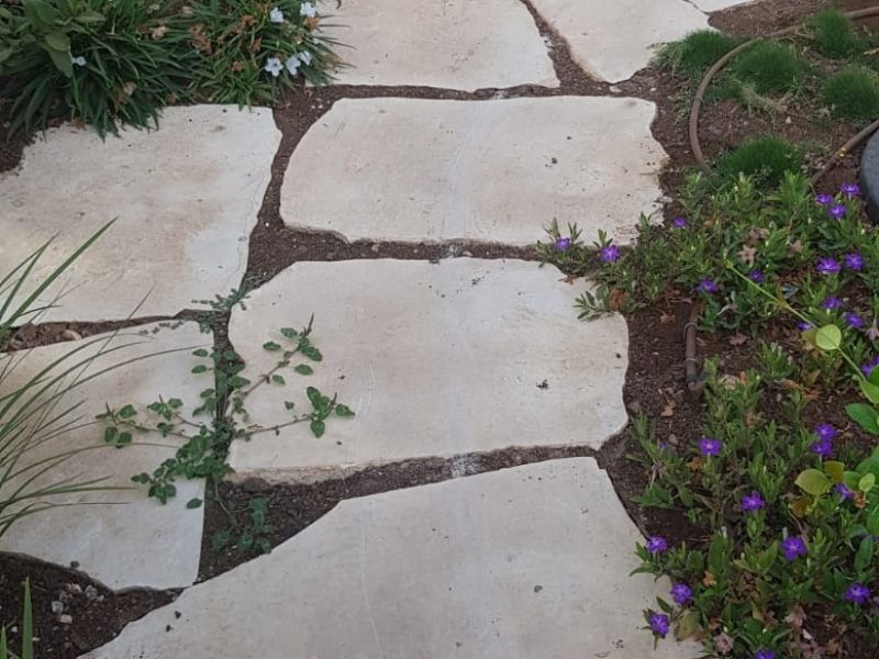 -111- אבני מדרך נסורה עובי 5 ס