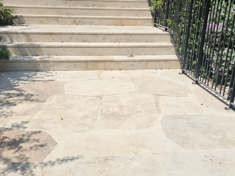 -01/2- אבני מדרך טרוורטין לייט / טרוורטין נוצ'ה עיבוד עתיק