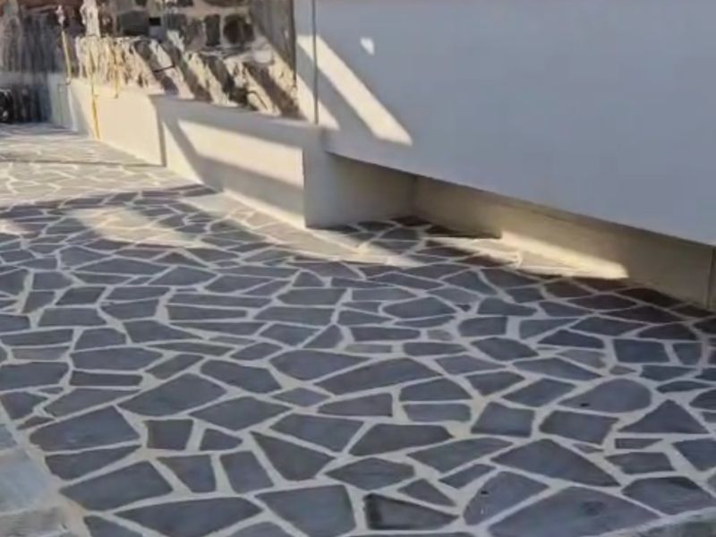 -18-אבני מדרך בזלת מכובסת